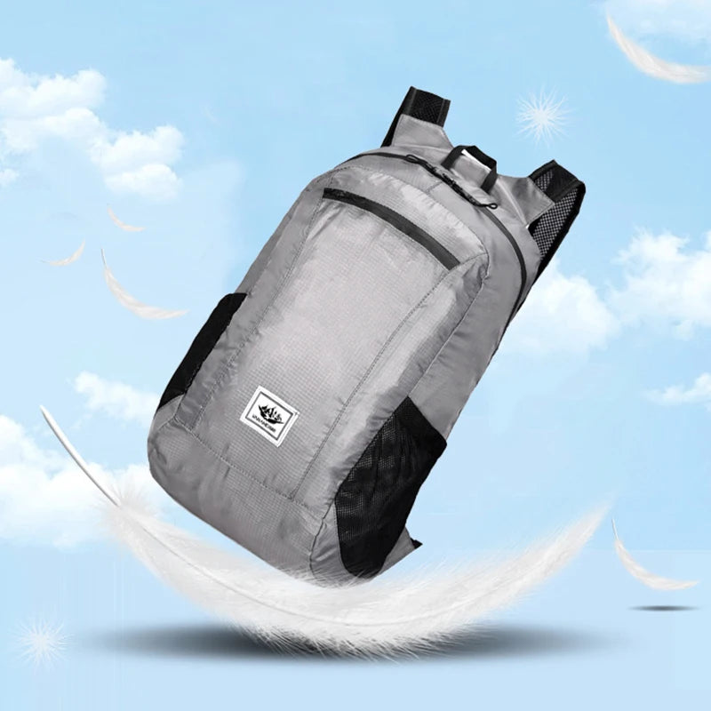 Outdoor Hiking Bag 20L Lightweight Portable Backpack Foldable Waterproof Folding Ultralight Pack for Women Men Travelling Hiking