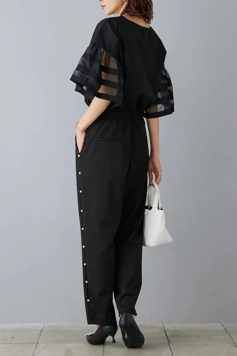 Flare Sleeve Shirts & Blouses Fashion Loose 2026 Woman Blusas New Arrivals Camisas Japan Korean Ropa Mujer Summer Tops