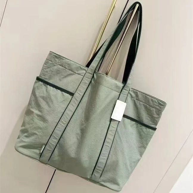 Lemon Casual Yoga Sports Single Shoulder Bag multi-pocket waterproof canvas bags 20L large capacity yoga tote bag handbag