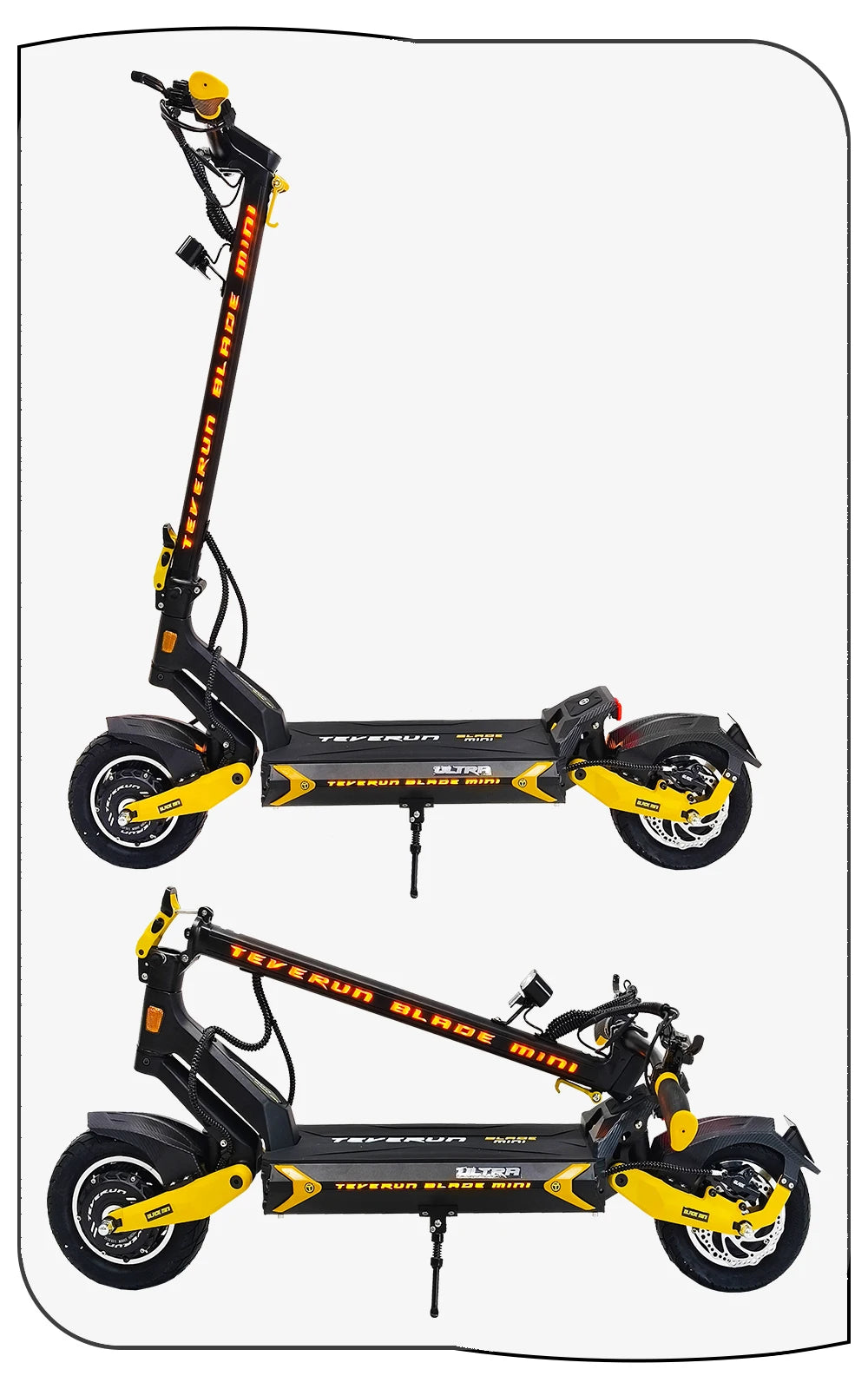 2026 TEVERUN Blade Mini Ultra V4 60V 27Ah Battery 1000Wx2 Motor Built-in Smart LCD Display Max Range 100km 10inch E-Scooter