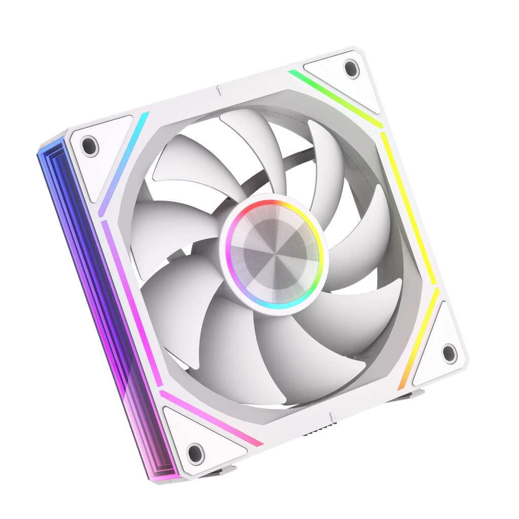 Power Train X-GAMERX PRISM 8RS ARGB Fan 800-1800RPM CPU Cooling Fan PWM Quiet Integrated Building Block Case Fan