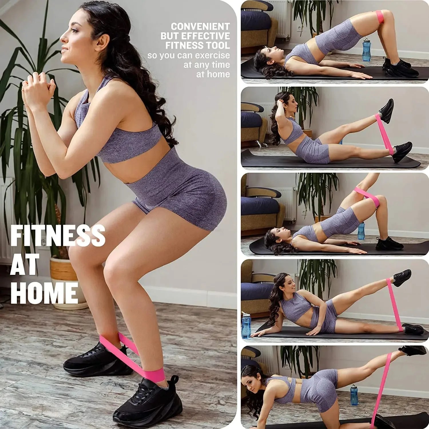 5pcs Fitness Resistance Bands Set-Include 5Colors,Exercise Tension Bands,Working Out,Exercise Gym,Yoga Training and Home Fitness