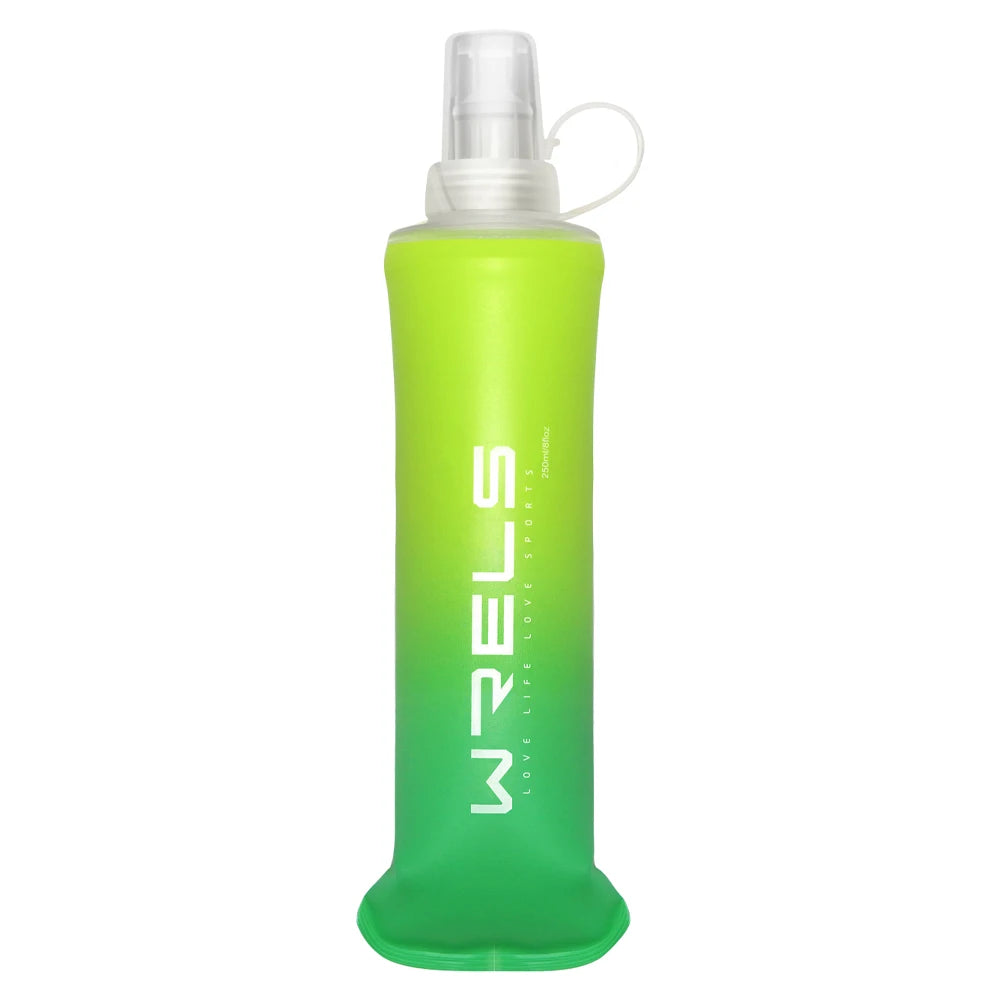 1pc Colorful Gradient Color Outdoor Convenient Folding Water Bottle for Cycling,Camping,Hiking,Running,Fitness,Travel
