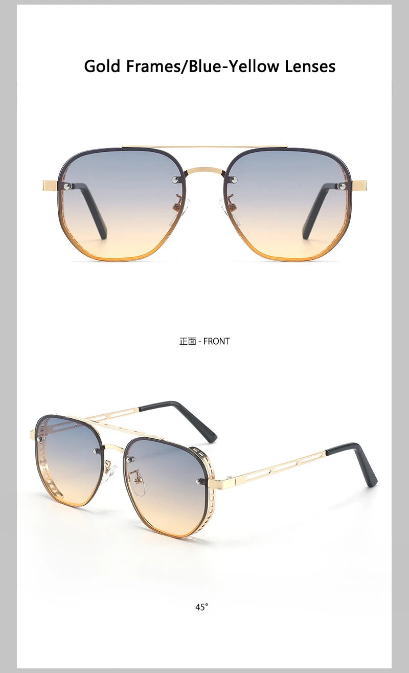 Fashionable New Style Sunglasses Trendy Outdoor Sun Protection Travel Glasses High-end Sun-shading Glasses8820