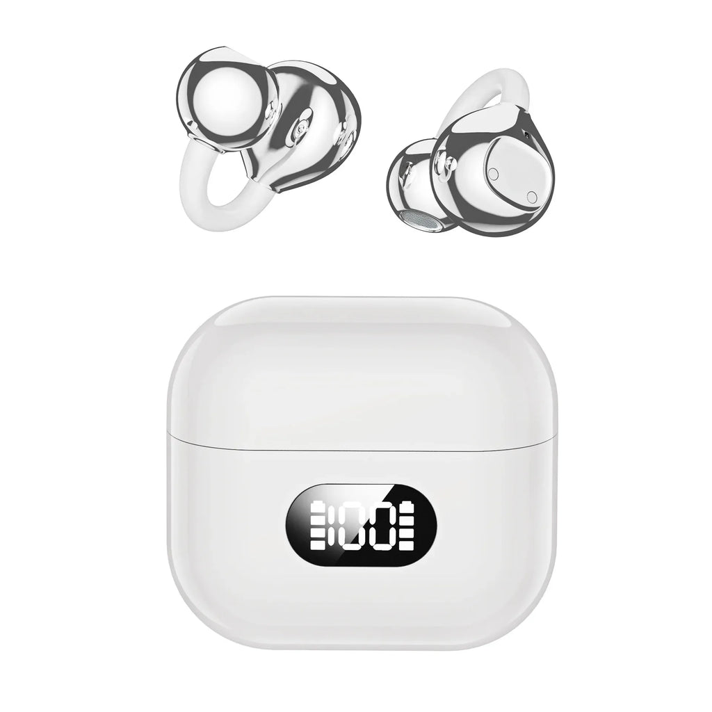 Portable Open Ows Ear Clip Headphones Bluetooth Wireless Earbuds Stereo Sound With Clear Calls Touch Control for Music