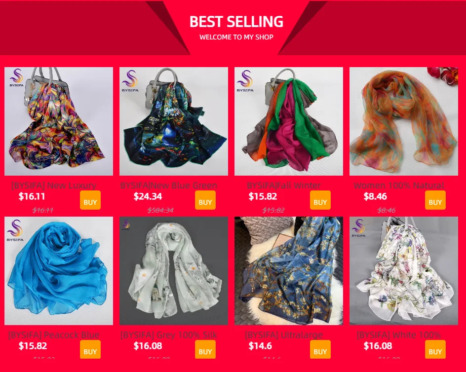 BYSIFA| Ultralarge Spring Fall 100% Mulberry Silk Scarf Beach Wrap Brand Female Long Scarves New Red Floral Silk Scarf Shawl