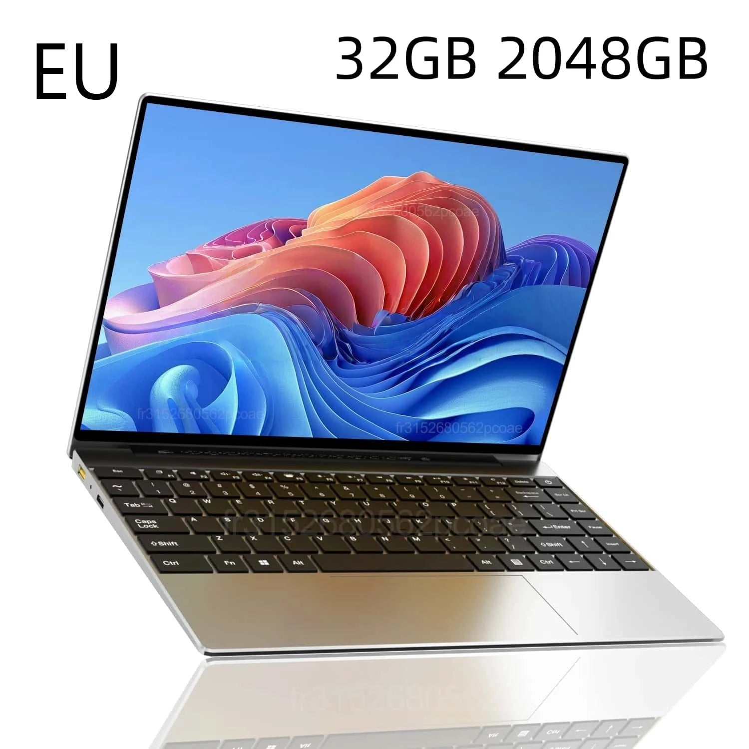 Ultra Slim 14.1 Inch Laptop 16GB DDR4 2TB SSD Intel 4405U Windows 11 1920x1080 Gaming Notebook Gamer Office Study PC New