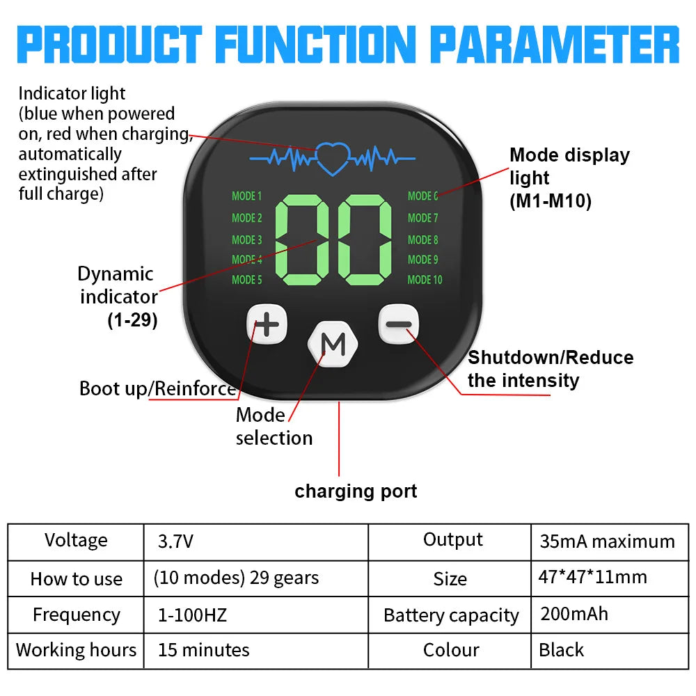 Portable EMS Muscle Stimulator Set – Electric Abdominal Belt & Arm Toner for Home Fitness Fat Burning