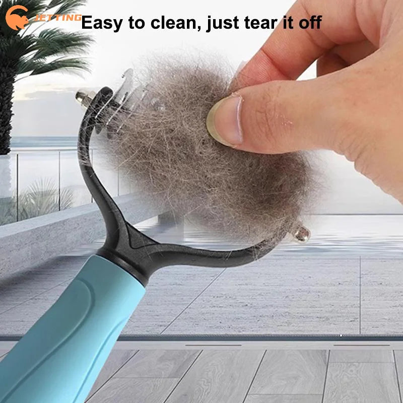 (New) 1Pcs Professional Pet Deshedding Brush 2 Sided Dematting Dog And Cat Hair Remover Grooming Shedding Supplie