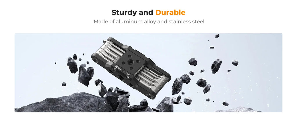 K&F Concept Allen Wrench 10 pcs Folding Set Kit Allen Key Set Tool Portable Hex Key Set Portable for Tripode Home Business