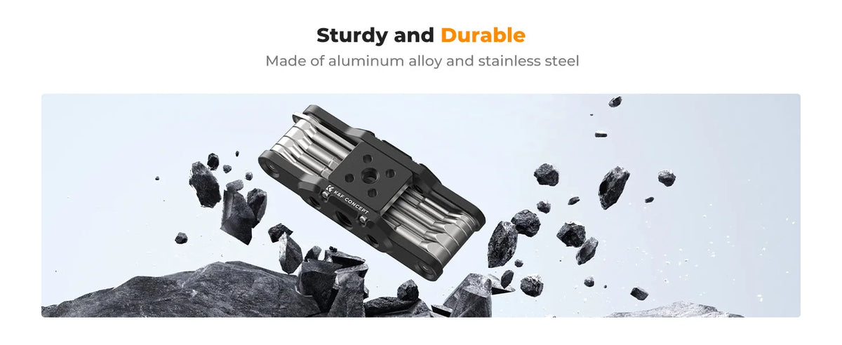 K&F Concept Allen Wrench 10 pcs Folding Set Kit Allen Key Set Tool Portable Hex Key Set Portable for Tripode Home Business