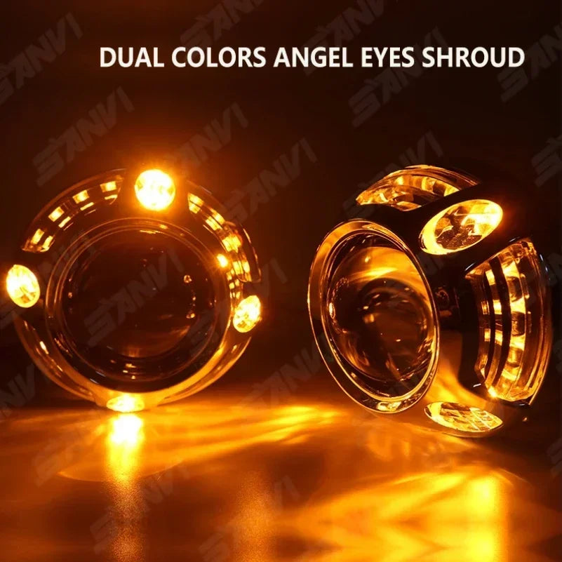 SANVI 3.0 Inch 26540LUX S07 Bi LED Projector Lens 110W H4 H7 9005 9006 Headlight Auto LED Light Car Accessory