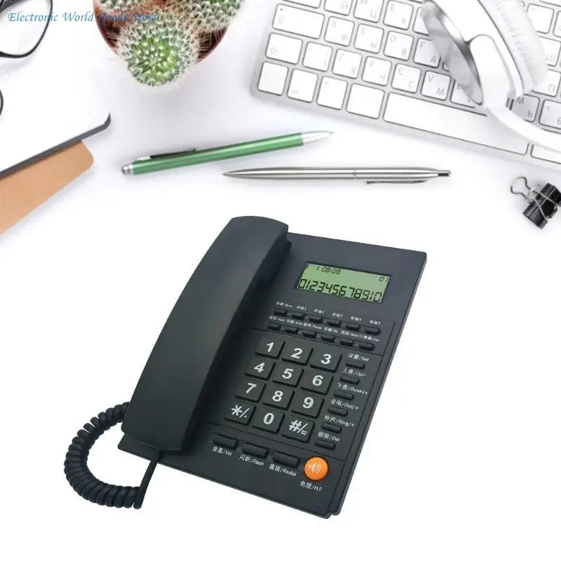 A3PD Fixed Landline Home Telephone LCD CallerID Display Handsfree Home Office Phone