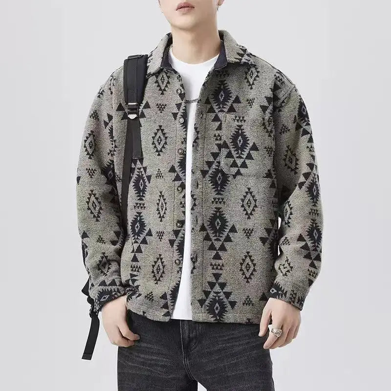2024 Autumn/Winter New Thickened Warm Long-Sleeve Shirt Premium Brushed Fabric Skin-friendly and Trendy Shirt