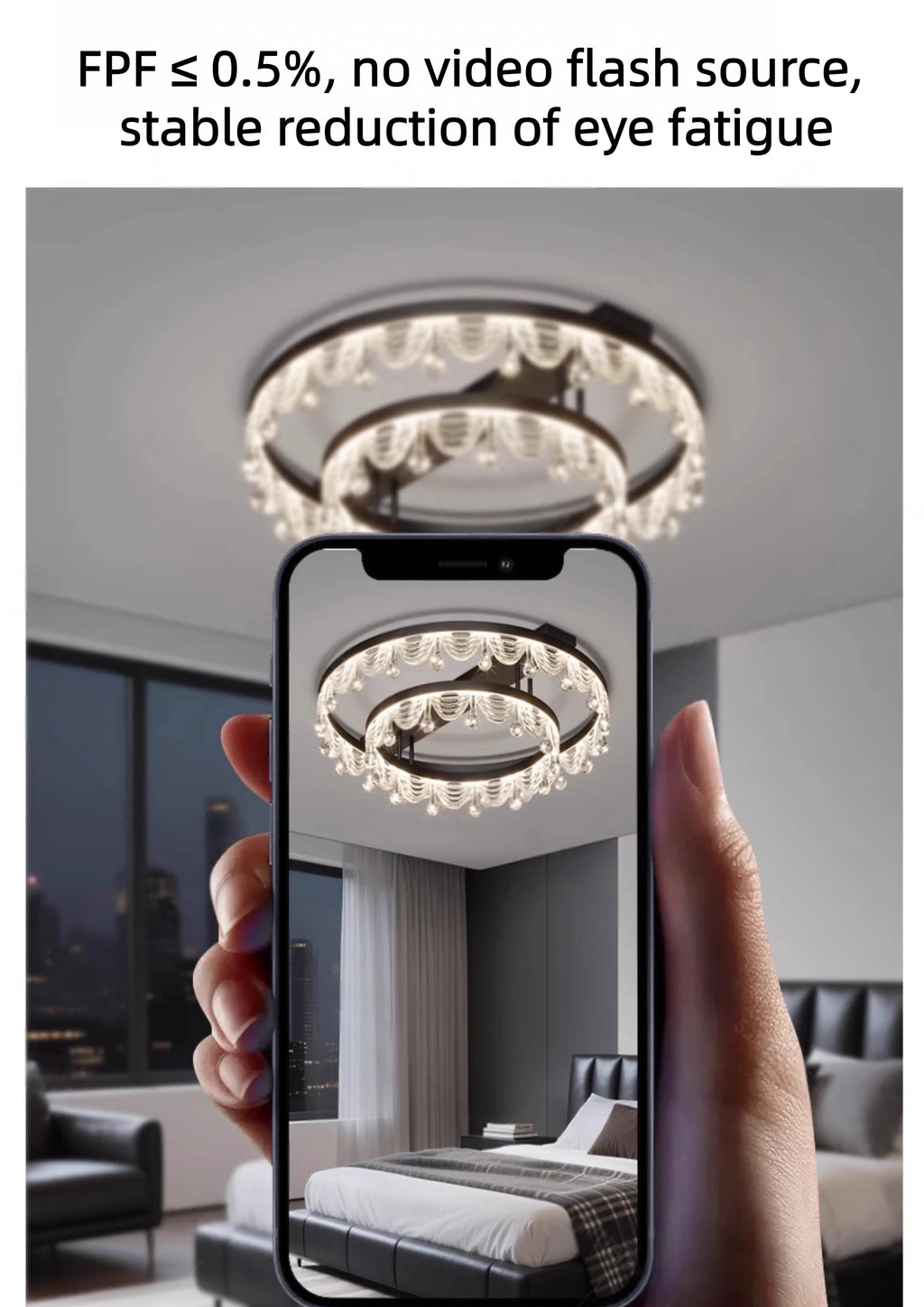 Ceiling Light LED Simple Modern Atmospheric Light Luxury Full Spectrum Eye Protection Room Lamp Use Suitable for Home Decoration