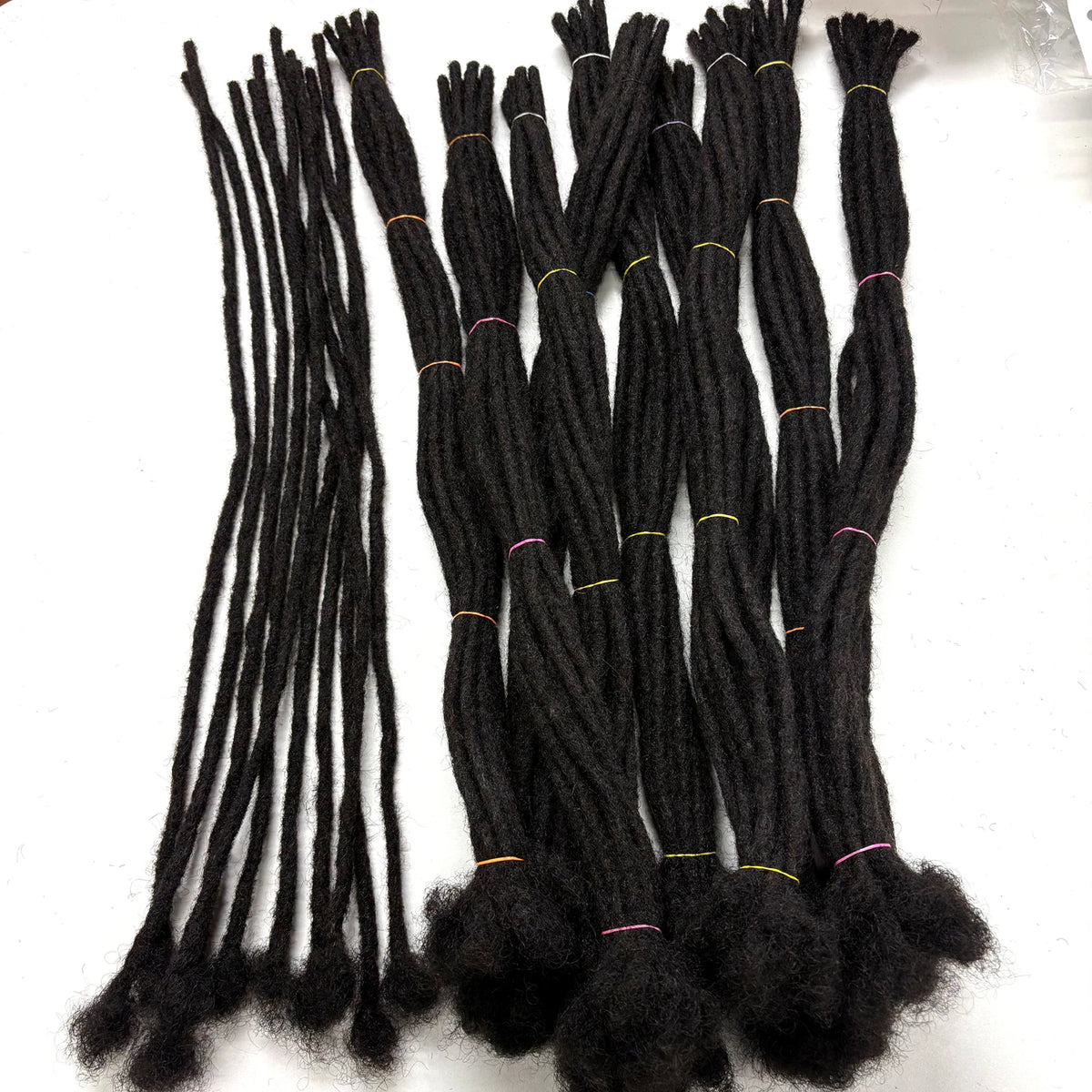 6-20inch 0.6cm Regular Loc Extension Human Hair 50 Strands Full Handmade 100% Human Hair Loc Dreadlock Extension for Men Women