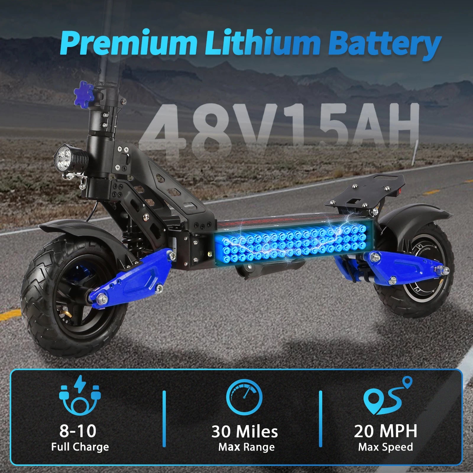 Heavy Duty X1 Electric Scooter 1000W Brushless Motor 100KG Max Load 35KM Range Dual Shock Absorption and Foldable Frame