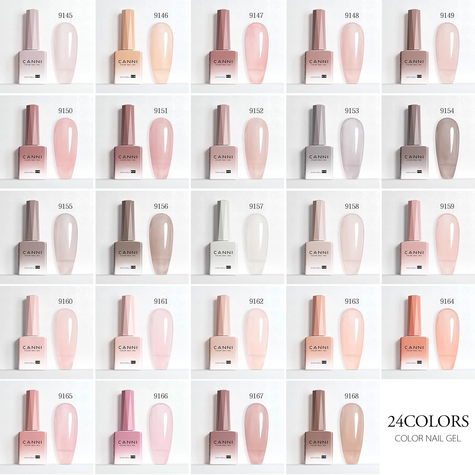 CC8 CANNI 9ml Nail Gel Polish HEMA FREE Summer Nails Color Soak Off UV LED Semi Permanent Smoothy Texture Nail Art Manicure