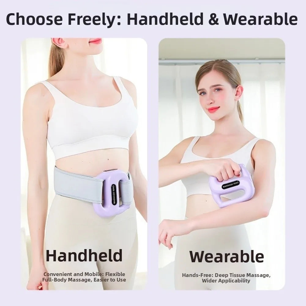 Multifunctional Fascia Massage Ring 5 Levels Vibration Electric Body Slimming Machine Fat Burning Low Noise