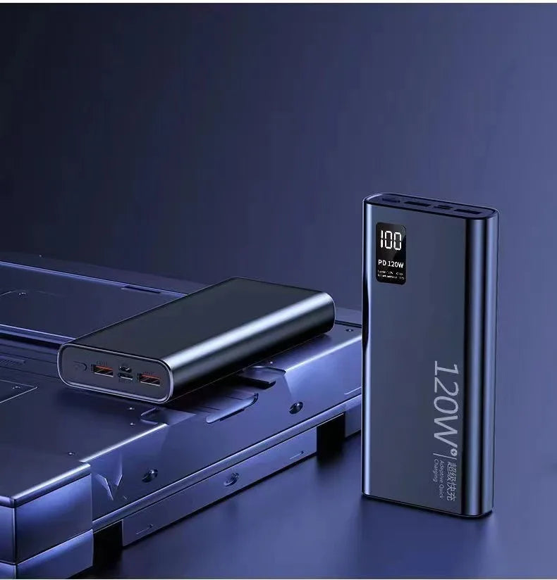 20000/50000/60000mAh PD Super Fast Charging Power Bank Ultra Slim Portable External Battery for IPhone Android