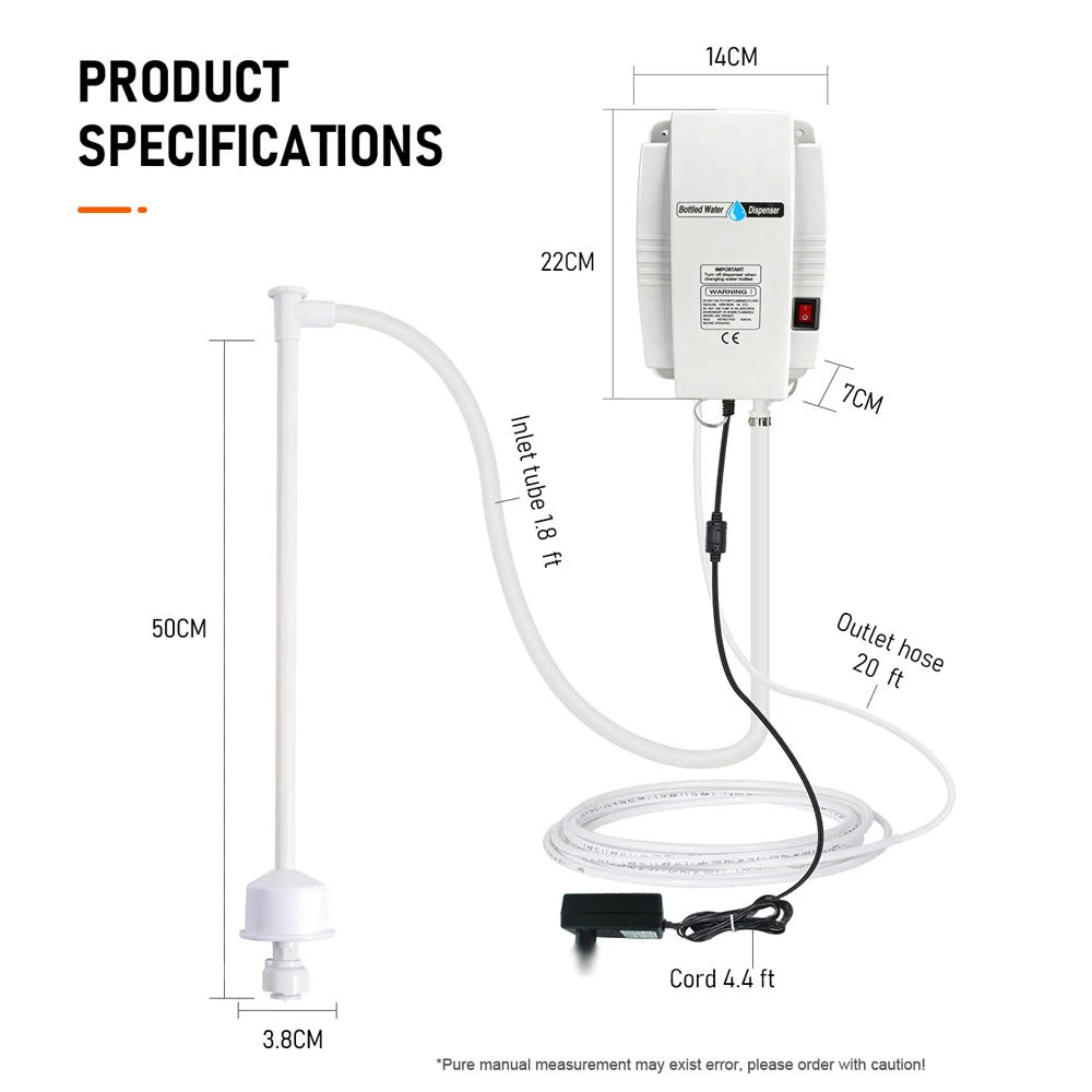 Electric Bottled Water Dispenser Pump Automatic Water Pump System Water Bottle Pump Water Jug Pump Dispenser for Coffee Machine