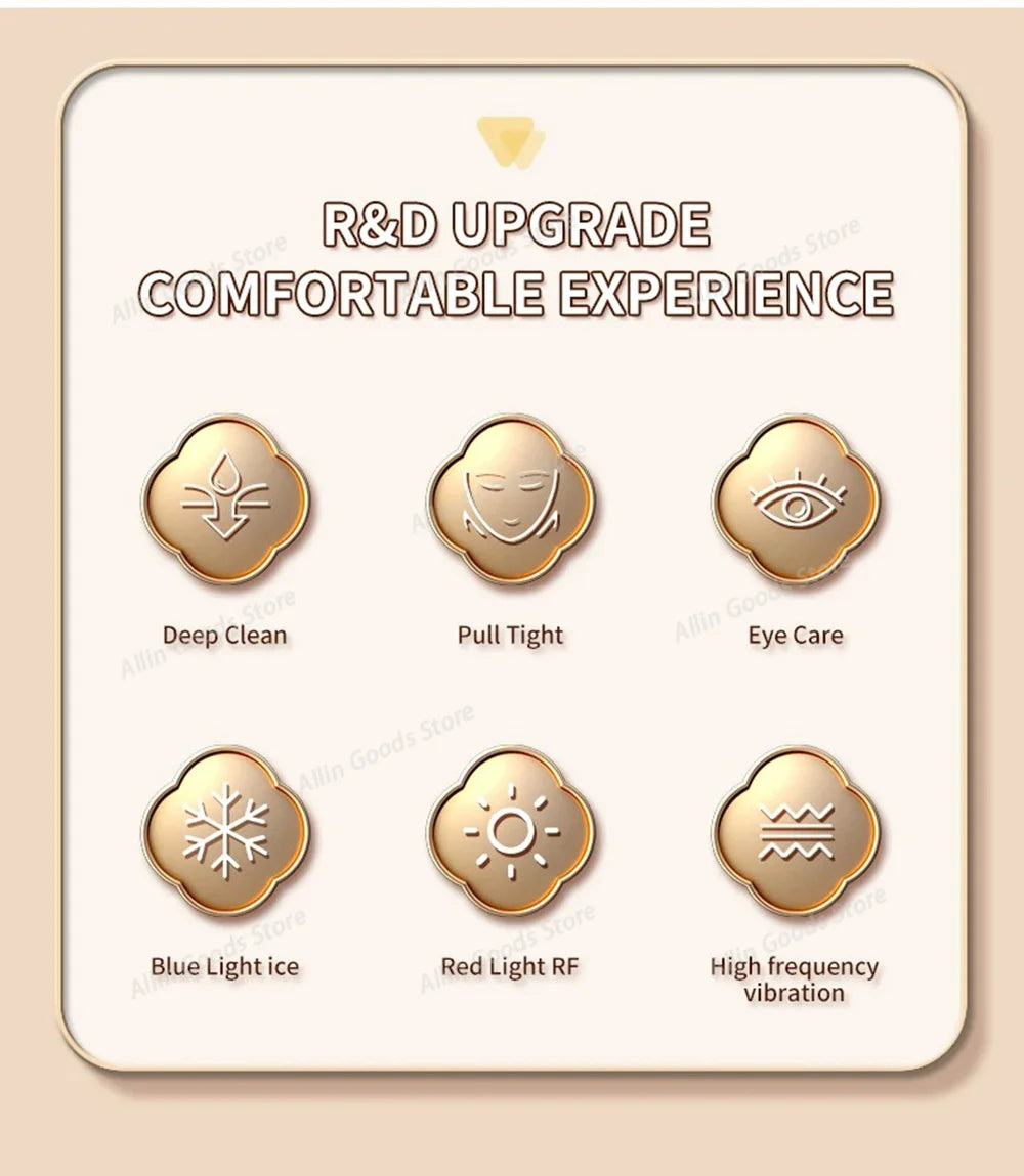 High Frequency Facial Lifting Machine RF Beauty Instrument for Face and Eyes Lifting Skin Tightening Beauty Care Gift for Women