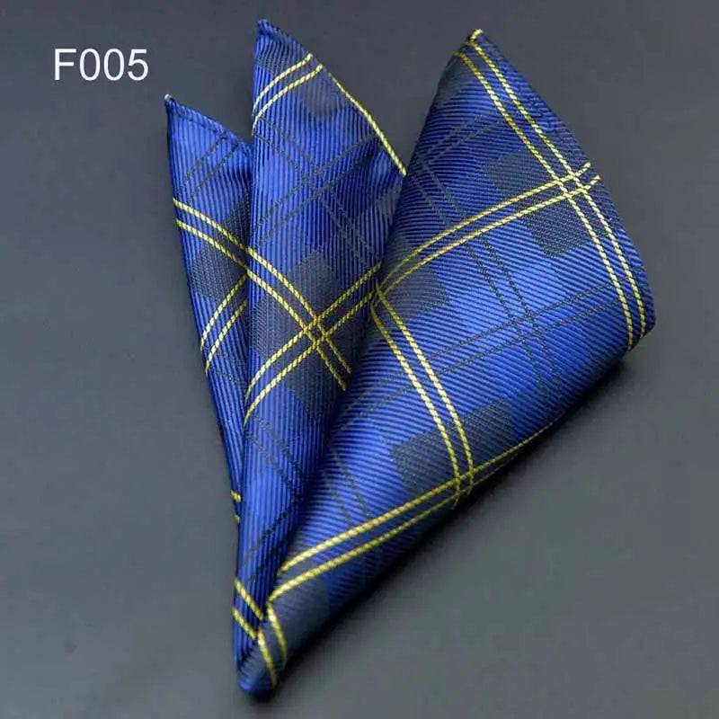 41 Colors Men's Handkerchief Plaid Dot Paisley Hankies Hanky Business Pocket Square Chest Towel 25*25CM