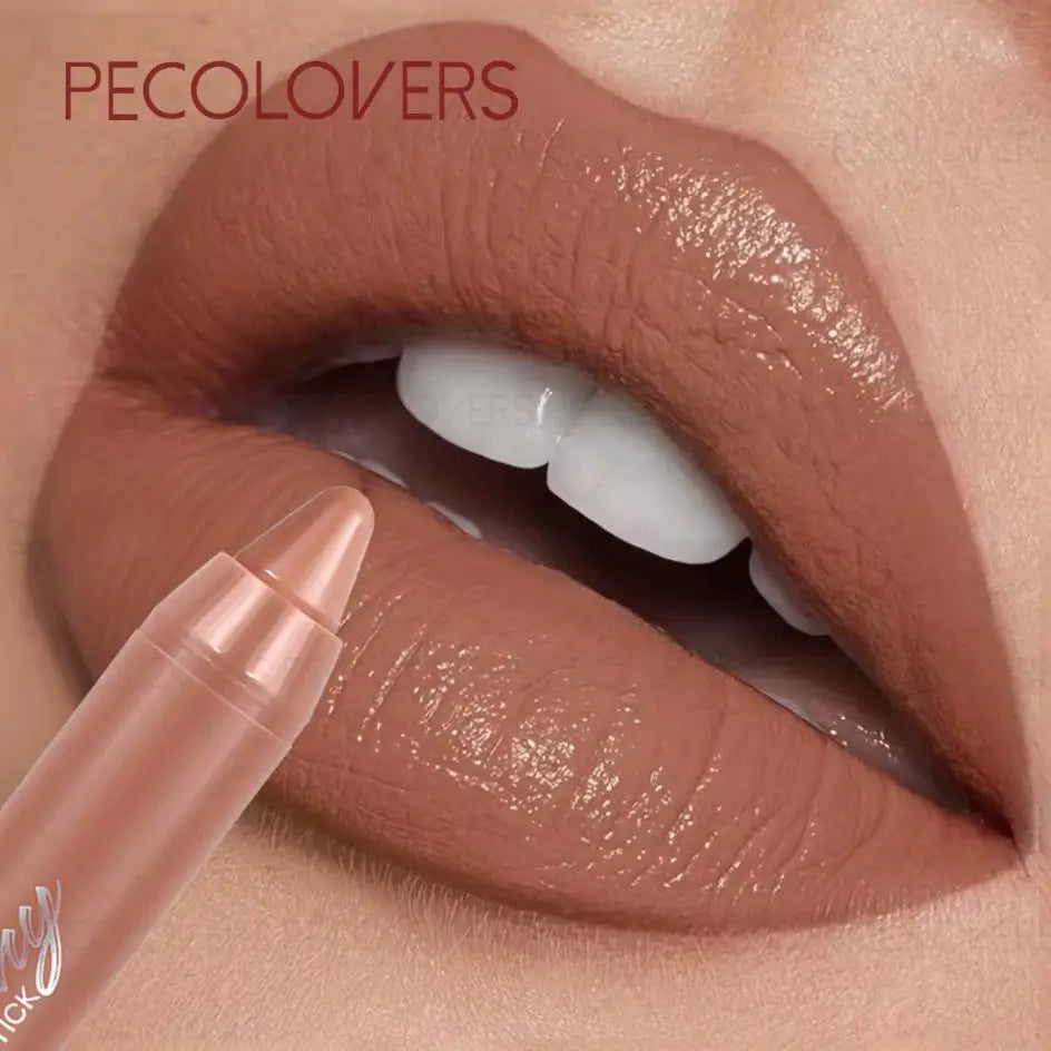 6 Colors Matte Lipstick Pen, Long-Lasting Waterproof Lipstick Crayon,Non Stick Cup, Multi-Color Lipstick Pen