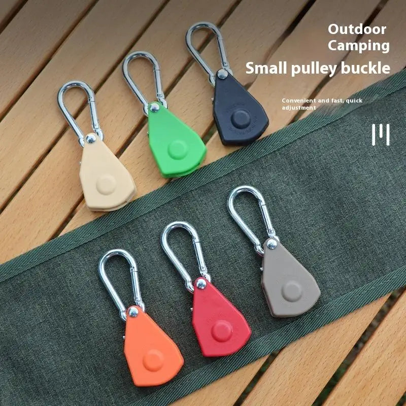 Secure Tent Rope Hanger with Ratchet Tie-Down System; Heavy-Duty Camping Gear with Reinforced Metal Gears and Adjustable Strap