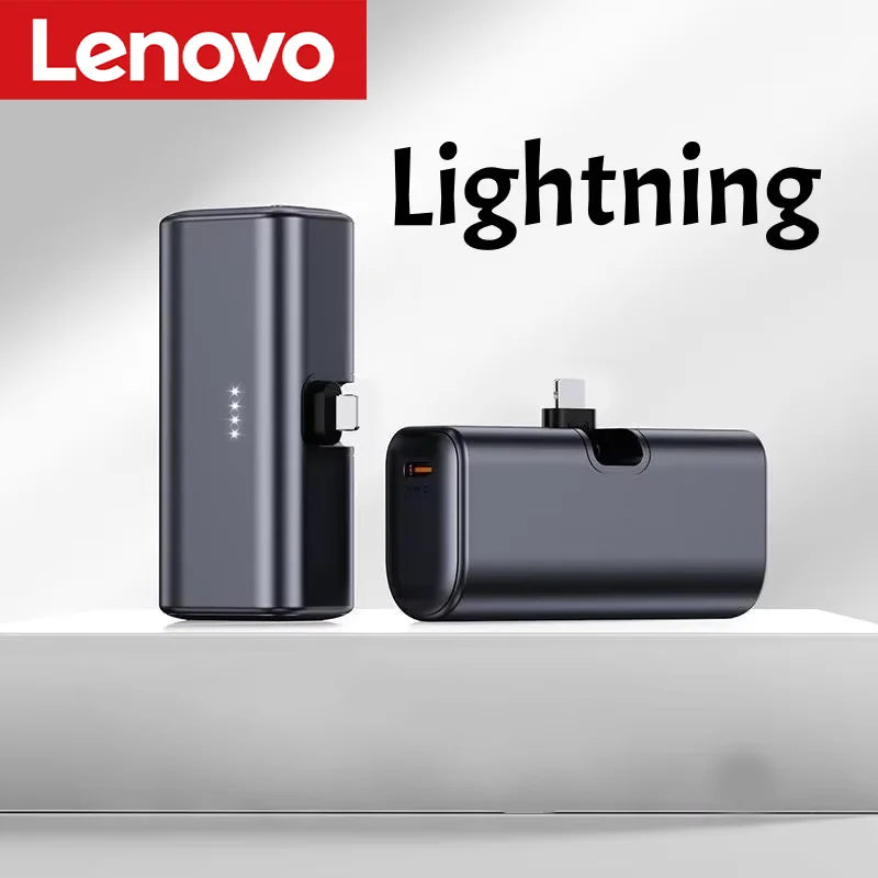 Lenovo 22.5W Fast Charging 500000mAh Mini Portable Charger USB-C Power Bank Suitable For IPhone 17/16 Series And Android Devices
