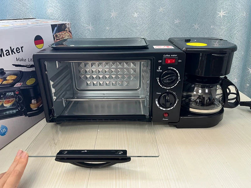 Factory direct sales Spot 3 in 1 Breakfast Station Oven Coffee Machine Household Multifunctional 3 in 1 Breakfast Machine