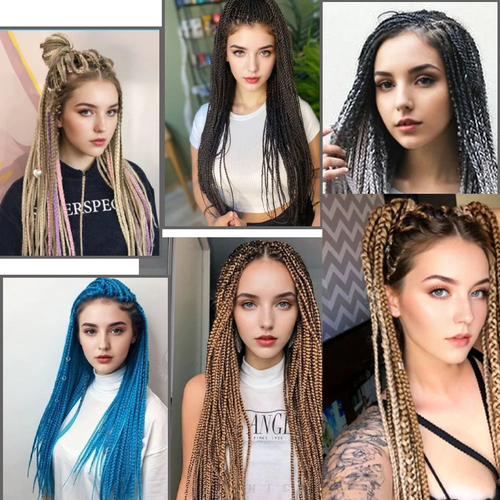 24 Inches DIY Jumbo Braiding Hair Synthetic Hair Extensions Afro Ombre Crochet Braid Hair Wholesale For Women
