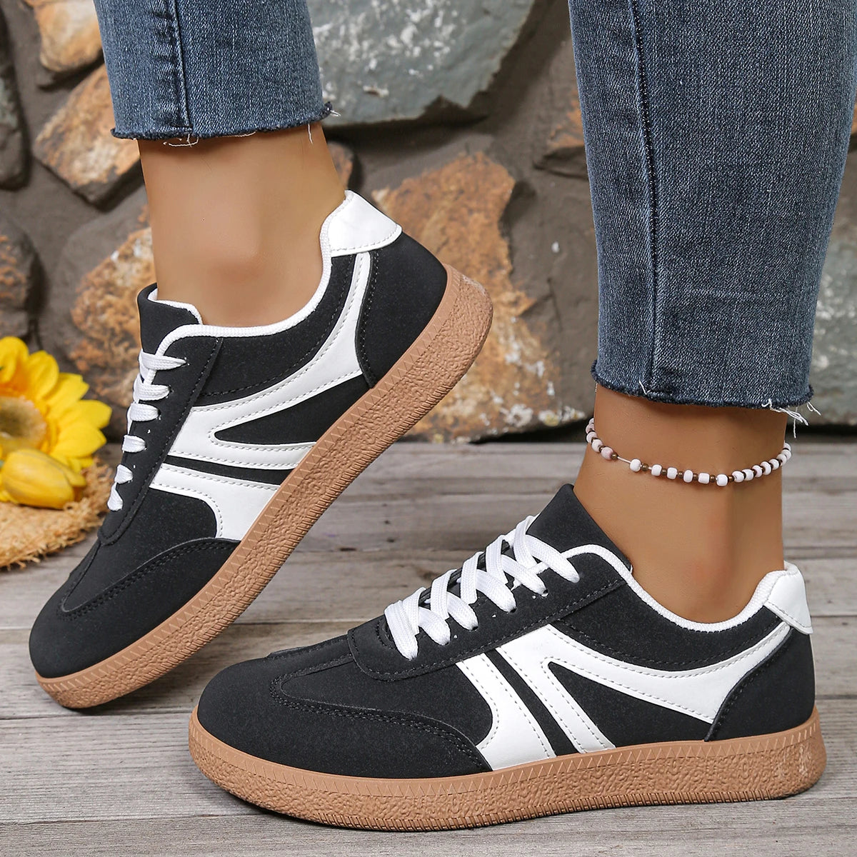 Women's Casual Sneakers Spring/autumn Fashion Round Toe Training Shoes Casual Comfortable Walking Shoes Women