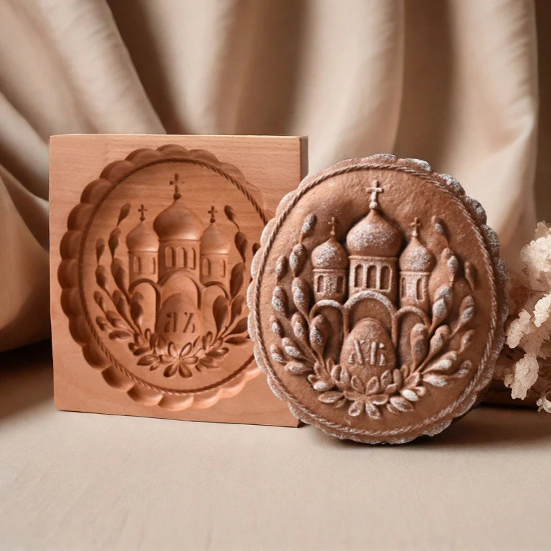 3D Cookie Baking Molds Wooden Gingerbread Mold Press Pumpkin Embossing Tools for Cake Decor DIY Kitchen Gadgets Cookies Moulds