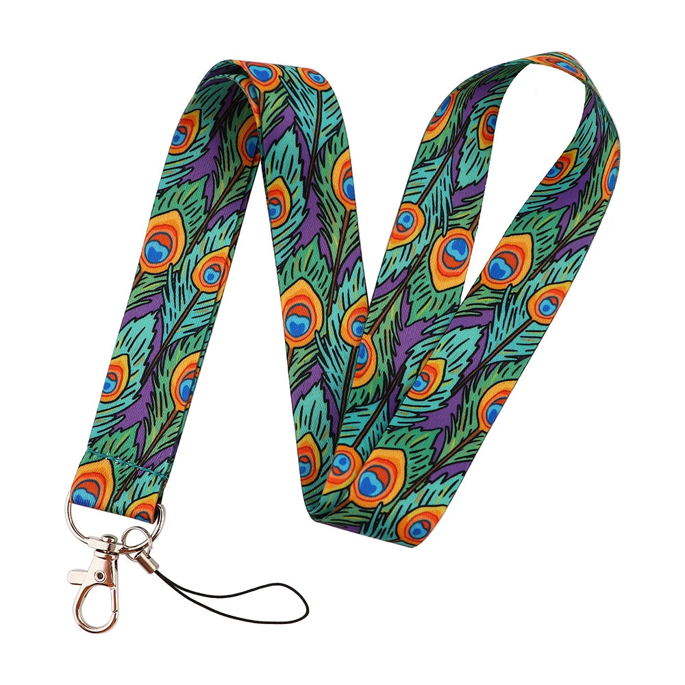 100 Designs Cute Art Lanyard for Keys Chain Badge Holder ID Credit Card Pass Hang Rope Lariat Mobile Phone Charm Accessories