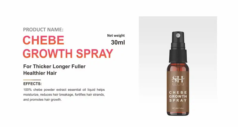 100% Chebe Powder From Chad Africa Women Traction Alopecia Treatment Oil Men Fast Hair Growth Spray Hair Loss Treatment Sevich