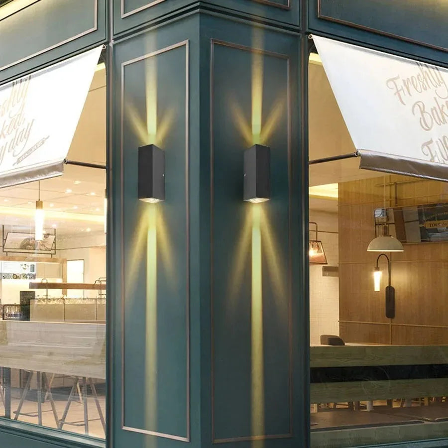 LED Indoor Outdoor Wall Lamps Villa Courtyard Pillar Spotlight Stair Lighting Boundary Home Illumination