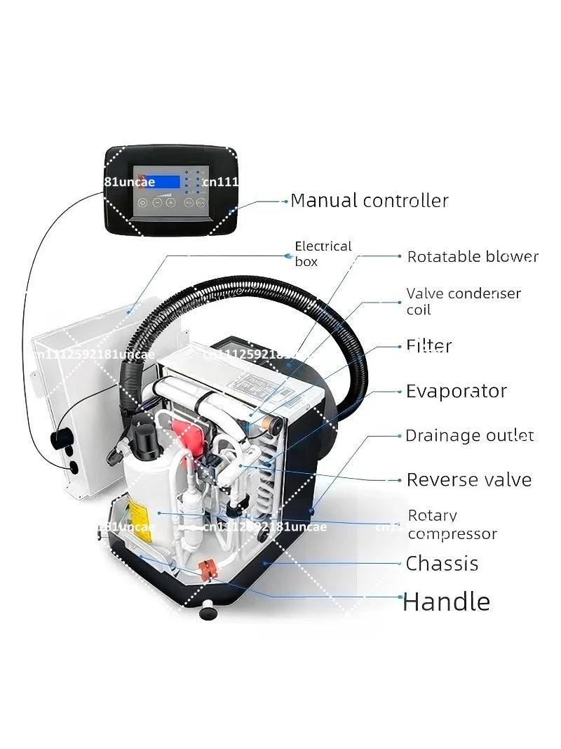 Self-contained Marine Air Conditioner 12000 BTU Water Cooled Chiller for Boat Yacht