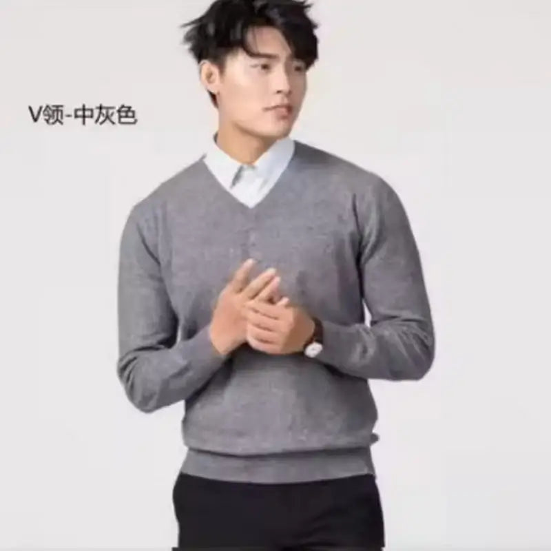 Cashmere Cotton Blended Thick Pullover Men Sweater 2025 Autumn Winter Jersey Hombre Jumper Pull Homme Hiver Knitted Sweaters