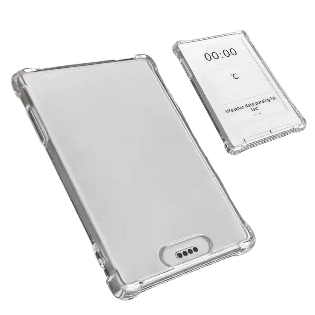 For XTEINK X3 E-Book Transparent TPU Case Full Coverage Airbag Shockproof Protective Cover Anti-Scratch Anti-Drop Soft Shell