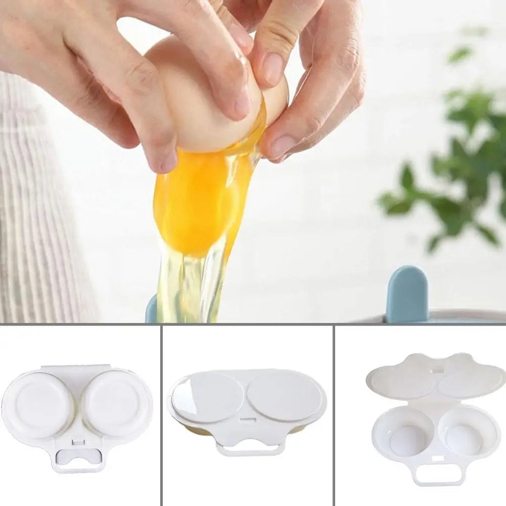 Food Grades Plastic Microwave Cooking Eggs Steamer Tool Egg Kitchen Convenient Egg Cooking Mold Kitchen Gadgets Poacher Fri U9A9
