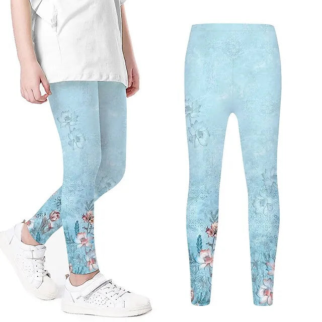 Children's Clothing LaceLeggings Personal Fashion Printing Pants