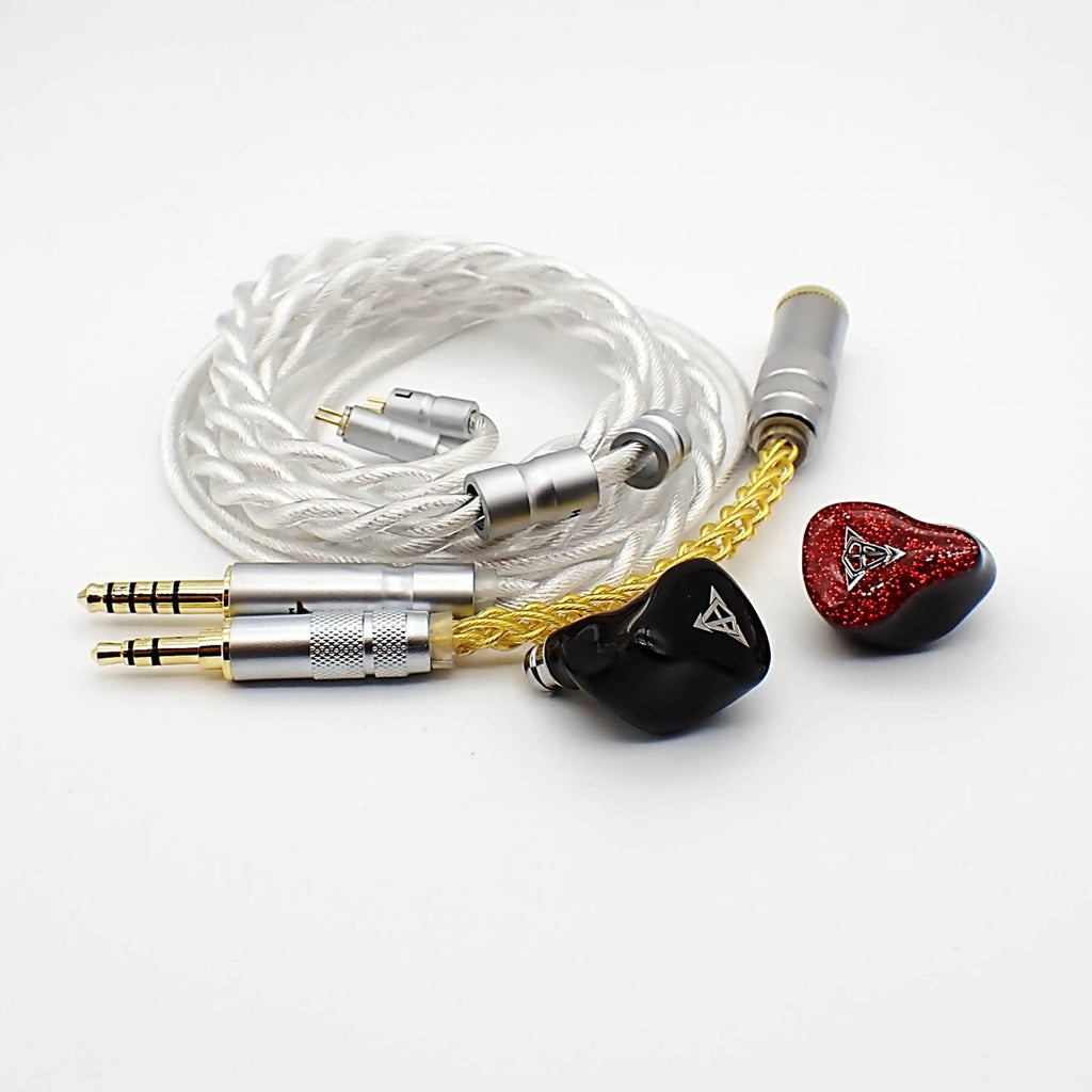 Hisenior Mega5Est Bass+ Limited Edition 2EST + 2BA +1DD Tribrid 5-Drivers Hybrid Audiophile Sub-bass IEM HiFi In-ear Earphone