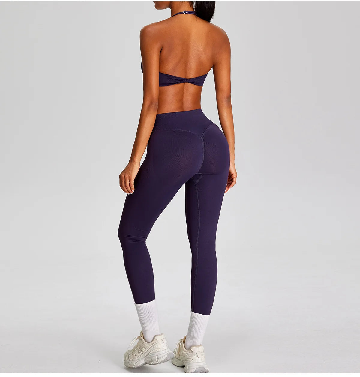 PMW Women Seamless Yoga Set Outdoor Cycling Running Sports Set High Elasticity Lifting Buttocks Quick-Drying Yoga Clothes
