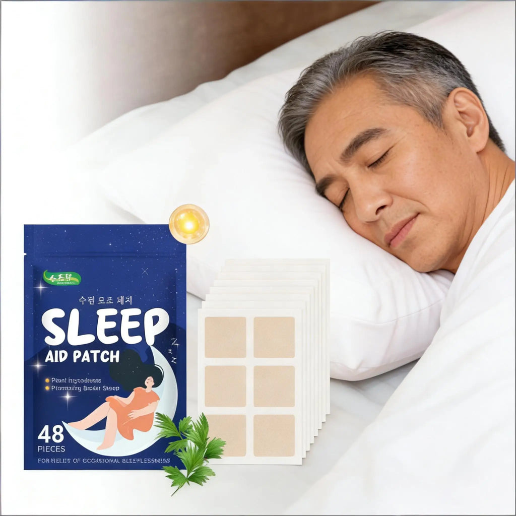 Herbal Sleep Patch Relieve Insomnia Adjust Rest Patterns Relax Tense Nerves Quickly Fall Asleep Deep Slumber Peace Mind Stickers