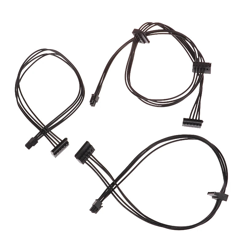 45/65cm Mini 4 Pin To SATA Power Supply Cable For Lenovo Main Board Interface Small 4Pin To One/Two/Three SATA SSD Power Supply