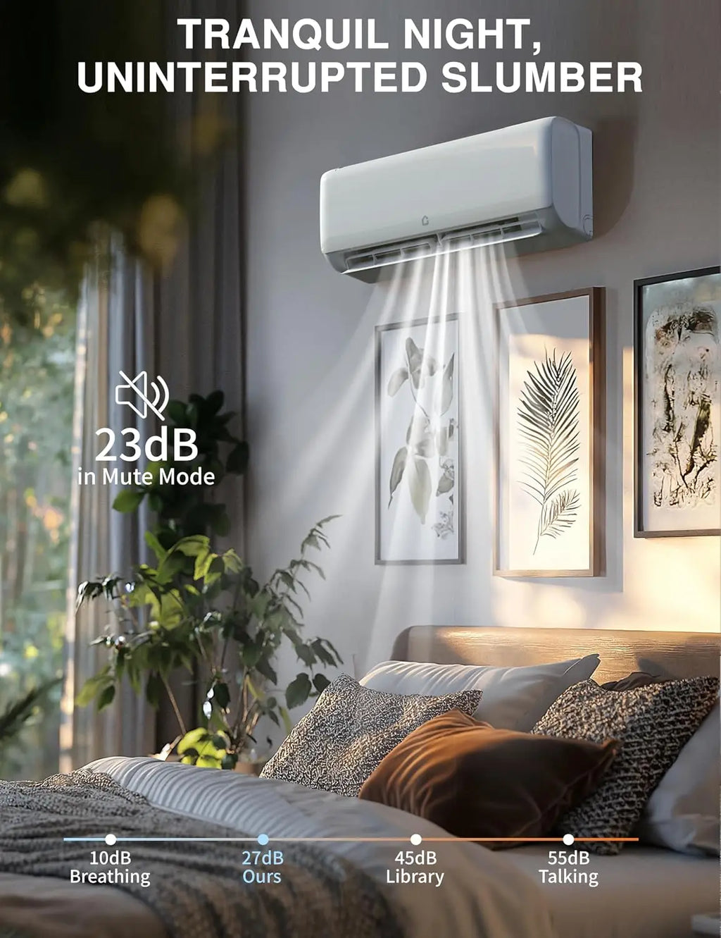 12000 BTU Mini Split Air Conditioner, 230V 22 SEER2, Ductless Mini Split AC/Heating System Cooler up to 750 Sq. Ft,, Customized