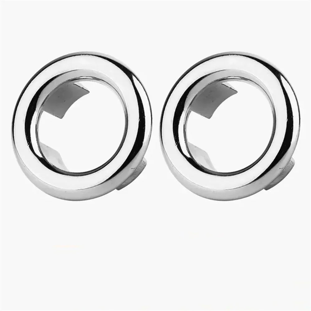 2pcs Bathroom Sink Hole Cover Basin Trim Cap Cover Electroplated Overflow Ring Bathtub Accessory 22-24mm  lavabo accessories