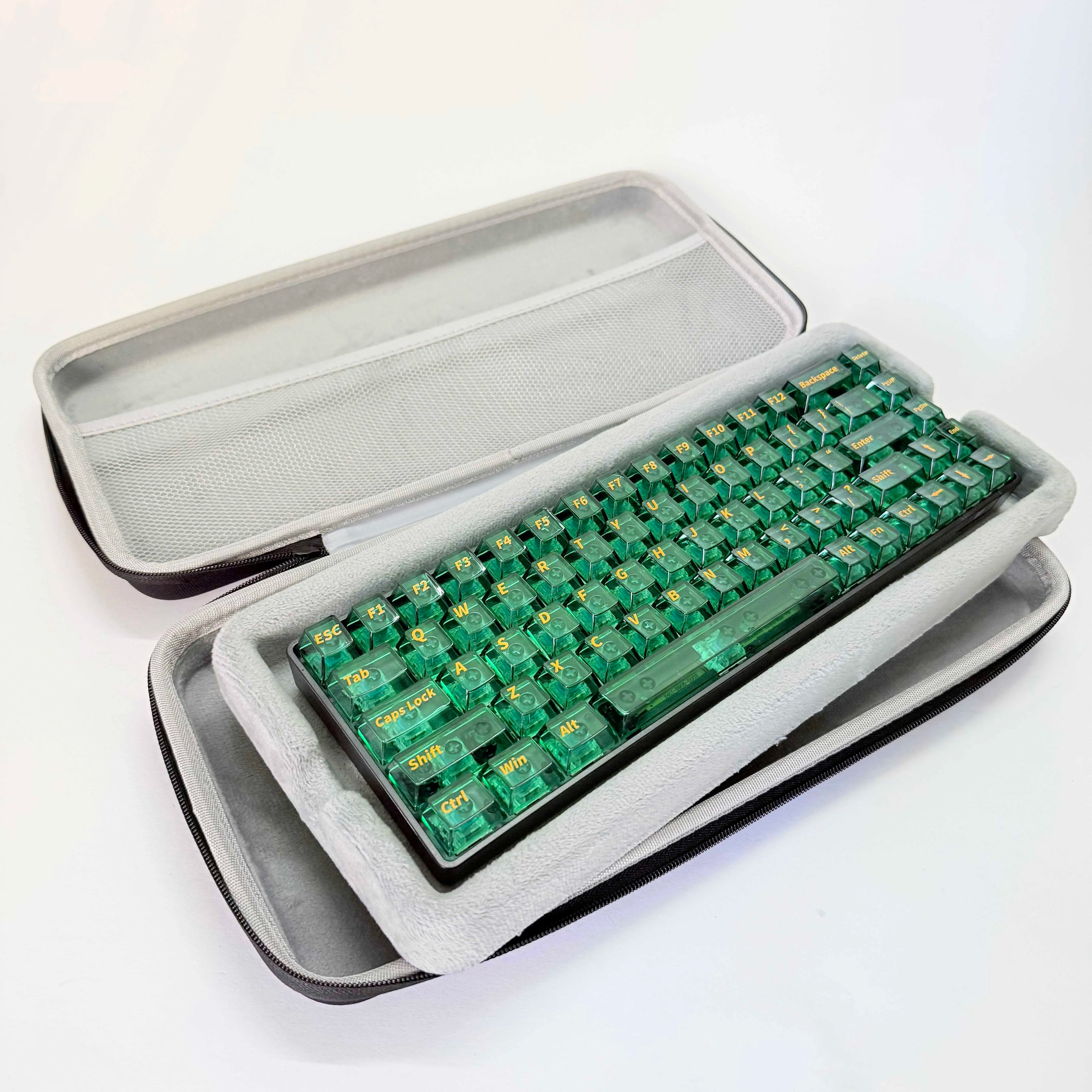 Hard Case Keyboard Storage Bag Grey Black Dustproof Protective Keyboard Box 60 75 80 95 100 Layout Mechanical Keyboard Case