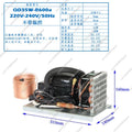 QD35W 220V Mini Water Chiller R600A Refrigeration Unit Circulating Water Cooling Machine Compact Eco Friendly Cooler